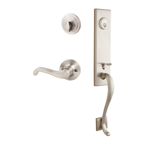 Sure-Loc Hardware Sure-Loc Hardware Solitude Handleset, Sage Lever Handleset Trim, Satin Nickel, Left Hand SL507-SG-LH 15 - main